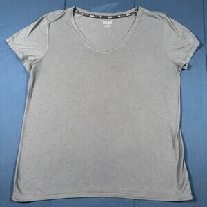 Zelos Womens Gray Athletic Performance T Shirt Medium
